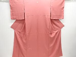 未使用品　華文模様刺繍一つ紋付け下げ色無地着物